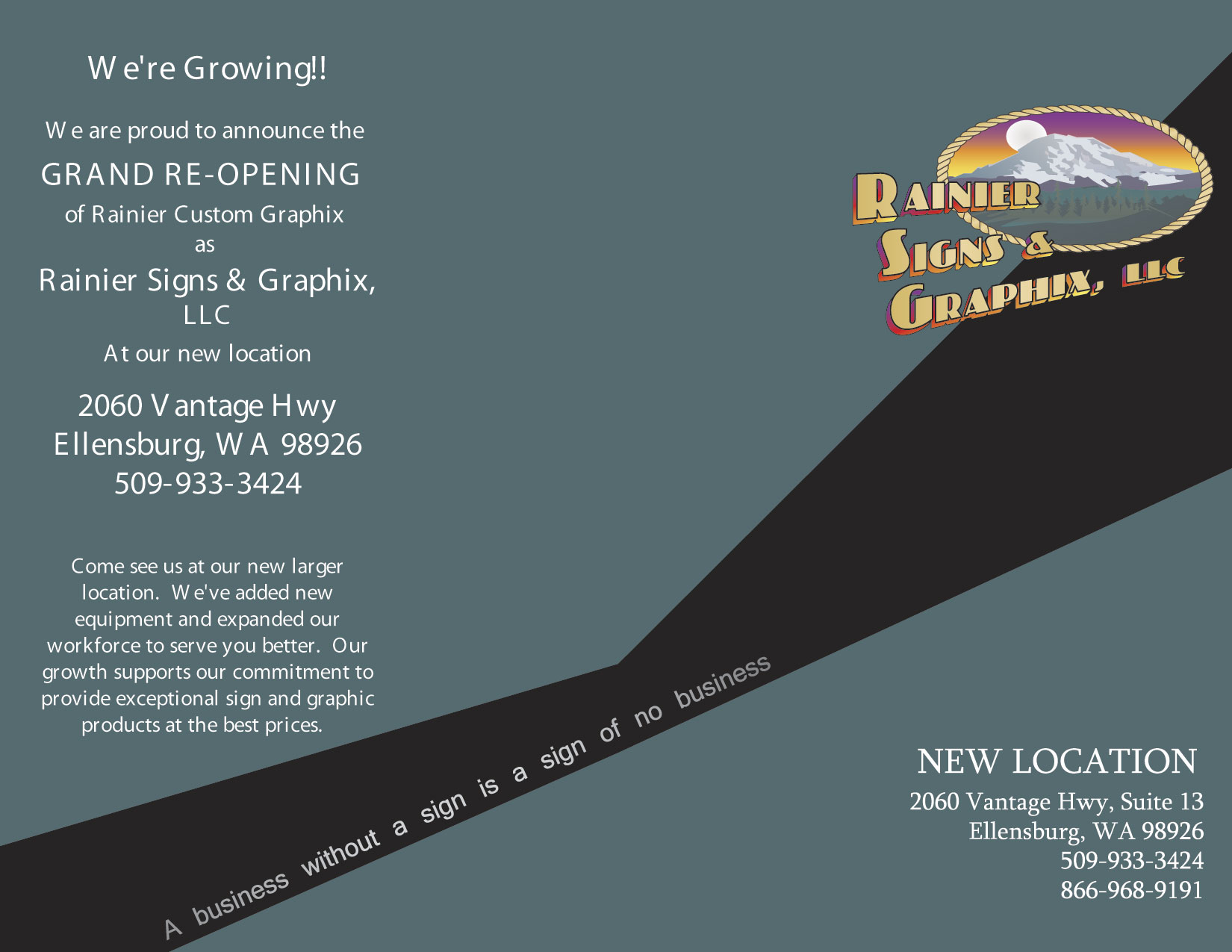 Sunset Brochure Front