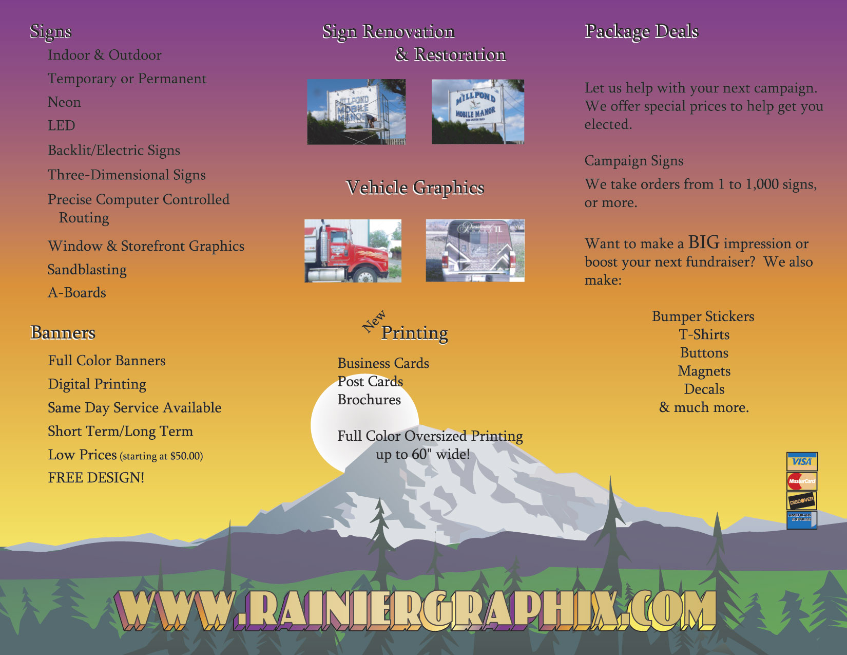 Sunset Brochure Inside